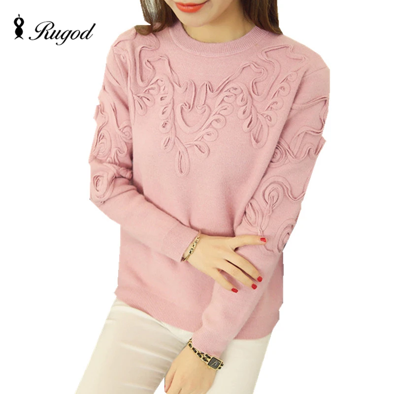 RUGOD 2017 Line Embroidery Sweater Women Sweaters and Pullovers High Quality Winter O-Neck Asymmetry Pattern Jumper Pull Femme
RUGOD 2017 Line Embroidery Sweater Women Sweaters and Pullovers High Quality Winter O-Neck Asymmetry Pattern Jumper Pull Femme