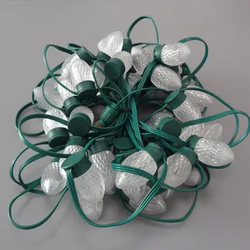 50nodes addressable RGB C9 DC12V WS2811 LED(2 LEDs) Christmas pixel string light;6inches(15cm) wire spacing;all GREEN wire;IP68
50nodes addressable RGB C9 DC12V WS2811 LED(2 LEDs) Christmas pixel string light;6inches(15cm) wire spacing;all GREEN wire;IP68