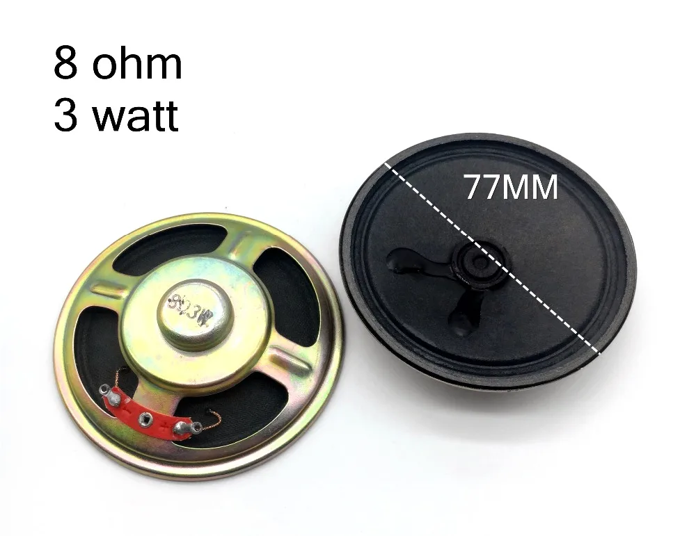 10pcs New Ultra-thin Magnetic connectors speaker 8 ohm 3 watt speaker Diameter 77mm Thickness 20MM connector
10pcs New Ultra-thin Magnetic connectors speaker 8 ohm 3 watt speaker Diameter 77mm Thickness 20MM connector