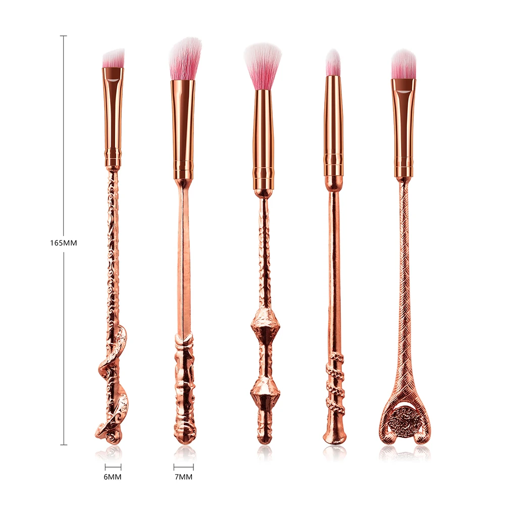 New 5pcs Professional Makeup Brush Magic Wand Metal Cosmetic Brush Beauty Makeup Foundation Eyeshadow Colour Makeup Tools
New 5pcs Professional Makeup Brush Magic Wand Metal Cosmetic Brush Beauty Makeup Foundation Eyeshadow Colour Makeup Tools