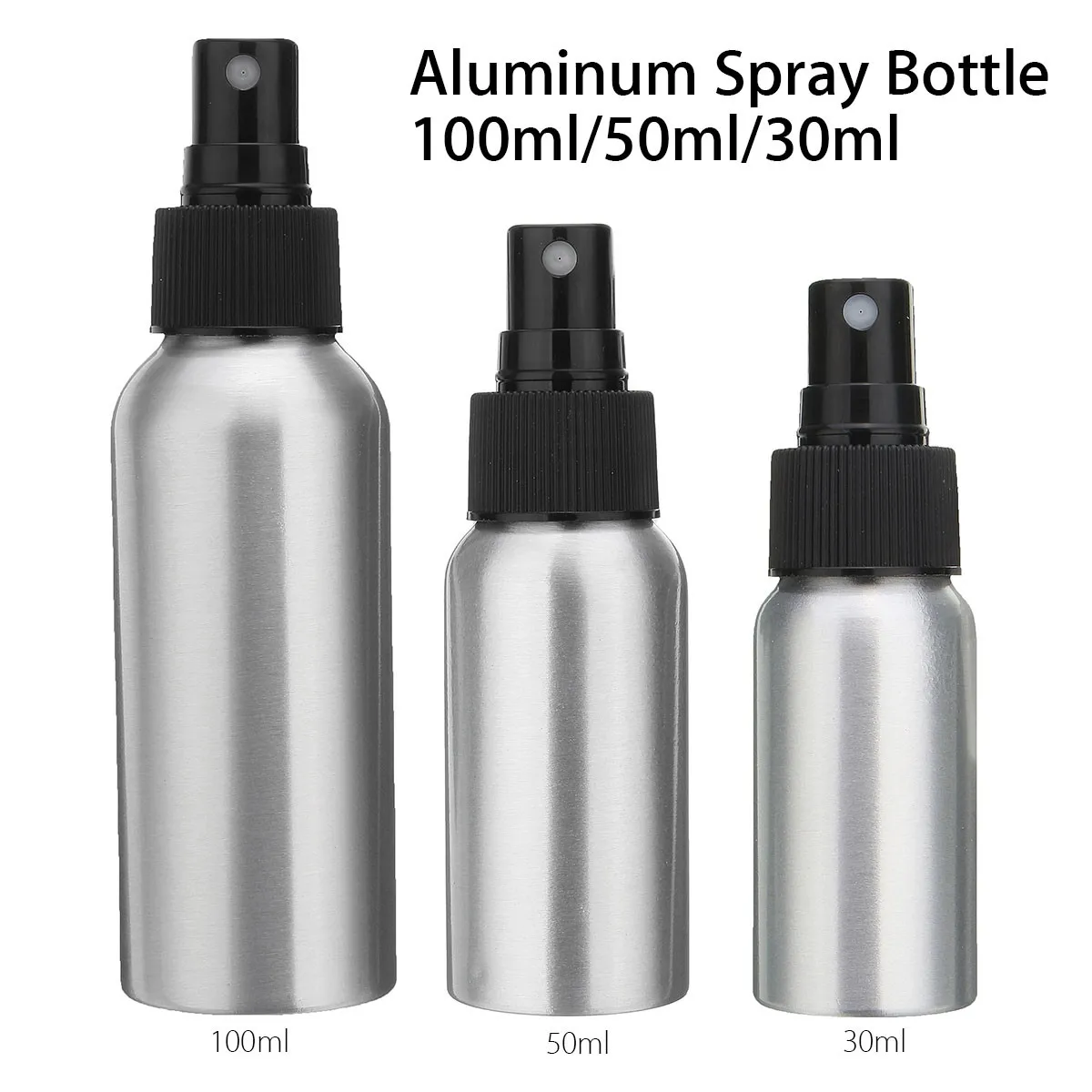1pcs 30ml 50ml 100ml Aluminium Spray Atomiser Bottle Refillable Empty Bottles Black Pump Atomizer For Cosmetic Packaging Tool
1pcs 30ml 50ml 100ml Aluminium Spray Atomiser Bottle Refillable Empty Bottles Black Pump Atomizer For Cosmetic Packaging Tool