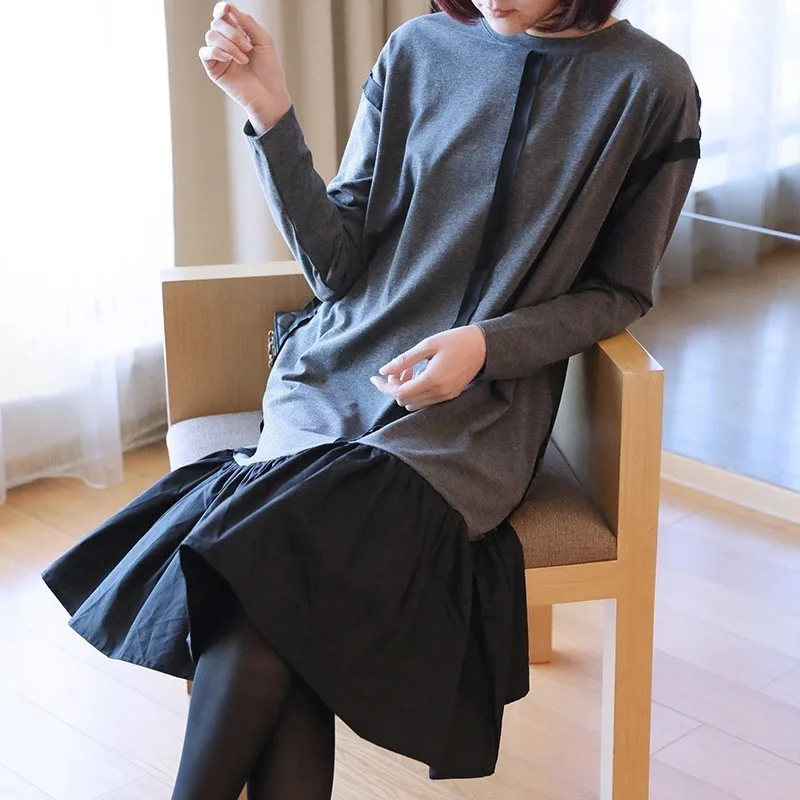 LANMREM 2020 New Fashion Spring Ruffle Patchwork Hemlin Female's Dress Long Sleeve Loose O-neck Loose Casual Cloth Vestido YF790
LANMREM 2020 New Fashion Spring Ruffle Patchwork Hemlin Female's Dress Long Sleeve Loose O-neck Loose Casual Cloth Vestido YF790