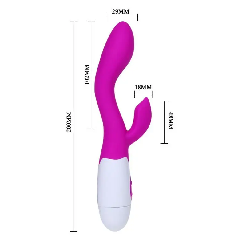 30 Speed Double Penetration Dildo Vibrator G Spot Vibrator Adult Sex Toys for Woman Clitoris Stimulator