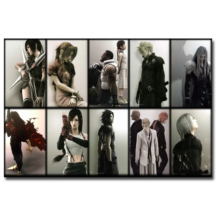 Final Fantasy VII Art Silk Fabric Poster Print 13x20 24x36 inch Vedio Game Tifa Lockhart Cloud Pictures for Room Wall Decor 025
Final Fantasy VII Art Silk Fabric Poster Print 13x20 24x36 inch Vedio Game Tifa Lockhart Cloud Pictures for Room Wall Decor 025