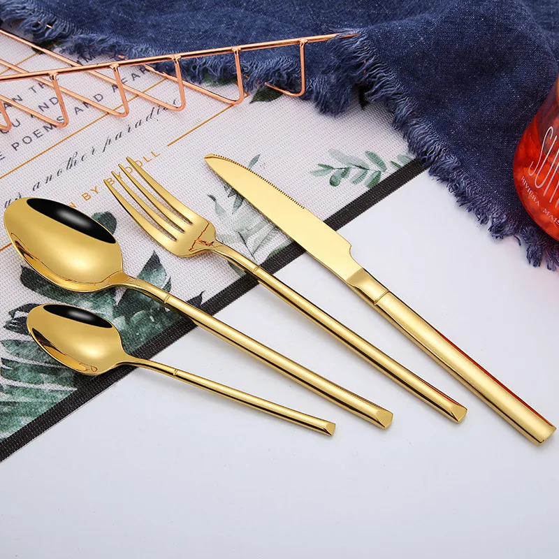 4 Pcs/Set Stainless Steel Dinnerware Set Western Cutlery Set Tableware Steak Knife Dinner Coffee Spoons Dinner Fork Kitchen Tool
4 Pcs/Set Stainless Steel Dinnerware Set Western Cutlery Set Tableware Steak Knife Dinner Coffee Spoons Dinner Fork Kitchen Tool