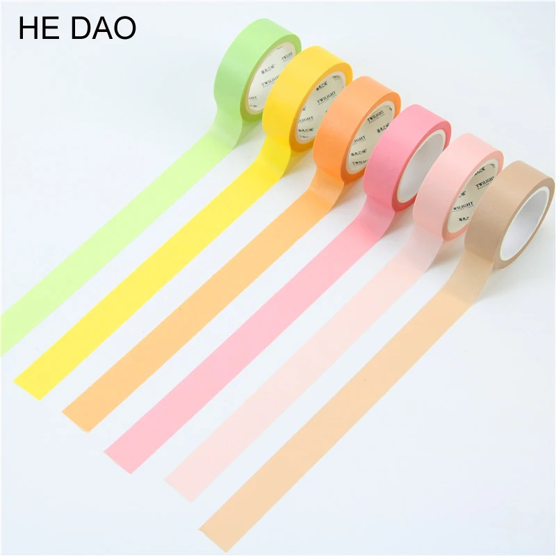 12 Color Soft Color Paper Washi Tape 15mm*8m Pure Masking Tapes Decorative Stickers DIY Stationery School Decoration Supplies
12 Color Soft Color Paper Washi Tape 15mm*8m Pure Masking Tapes Decorative Stickers DIY Stationery School Decoration Supplies