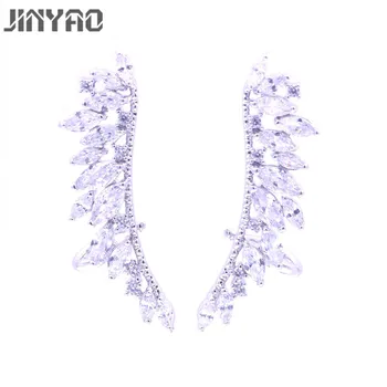 JINYAO Fashion Elegant Zircon Long Angel Wing Stud Earrings for Women Girl Punk Zircon Ear Cuff Earring Jewelry Brincos
JINYAO Fashion Elegant Zircon Long Angel Wing Stud Earrings for Women Girl Punk Zircon Ear Cuff Earring Jewelry Brincos