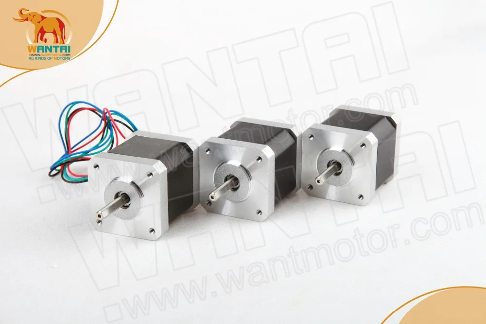 New Arrival! 3PCS Wantai Nema17 Stepper Motor 42BYGHW609P1 Single Flat 4000g.cm 40mm 1.7A 4-Lead 3D Printer D Shaft
New Arrival! 3PCS Wantai Nema17 Stepper Motor 42BYGHW609P1 Single Flat 4000g.cm 40mm 1.7A 4-Lead 3D Printer D Shaft