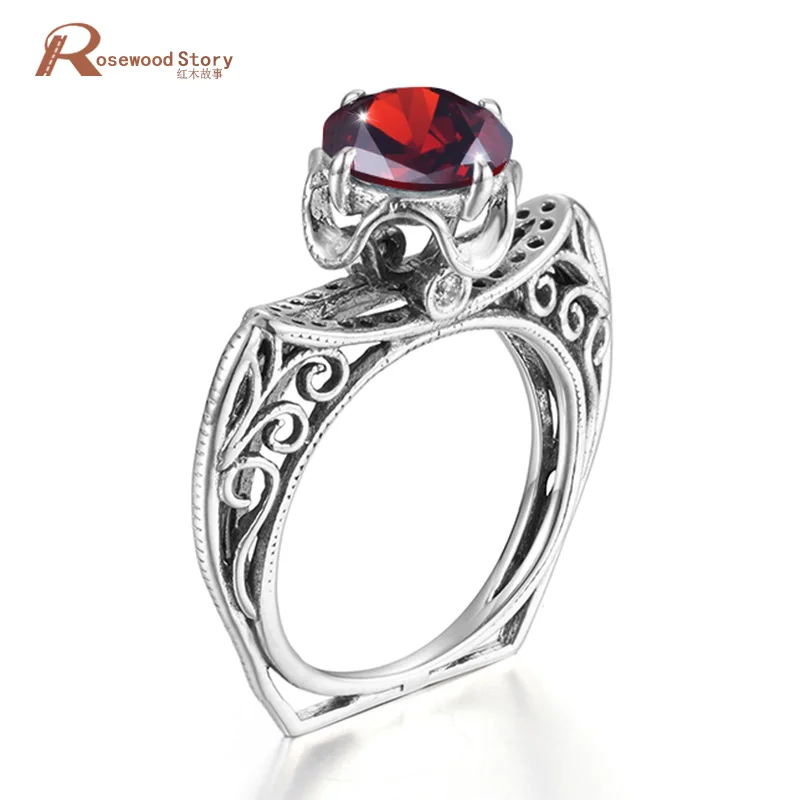 Handmade High Quality Solid 925 Sterling Silver Rings Vintaga Style January Birthstone Garnet Rings wedding Engagement Gift
Handmade High Quality Solid 925 Sterling Silver Rings Vintaga Style January Birthstone Garnet Rings wedding Engagement Gift