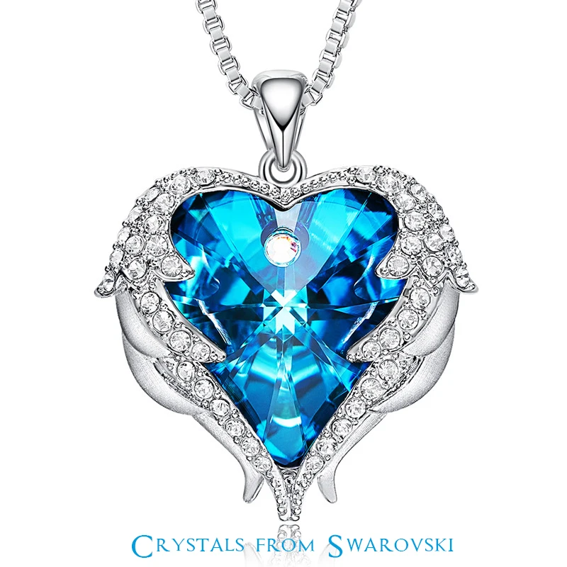 925 Heart of Ocean Necklace Crystals from Austria Necklaces Fashion Jewelry For Women Heart Of Angel Mother's Day Gifts
925 Heart of Ocean Necklace Crystals from Austria Necklaces Fashion Jewelry For Women Heart Of Angel Mother's Day Gifts
