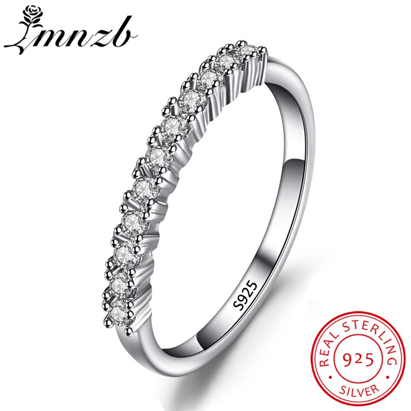 LMNZB 100% Original 925 Pure Silver Rings Jewelry Simple Geometric Round Single Stackable Finger Wedding Rings For Women LR010
LMNZB 100% Original 925 Pure Silver Rings Jewelry Simple Geometric Round Single Stackable Finger Wedding Rings For Women LR010