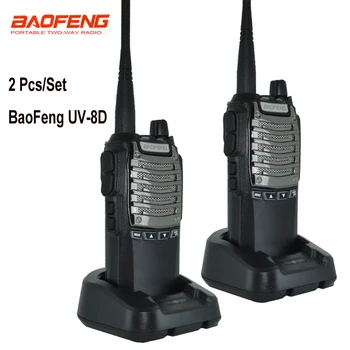 2 pcs/set BAOFENG UV-8D 8W handheld FM Transceiver Two Way radio UV 8D Ham Two-Way single Band Walkie Talkie 400-480MHz radio
2 pcs/set BAOFENG UV-8D 8W handheld FM Transceiver Two Way radio UV 8D Ham Two-Way single Band Walkie Talkie 400-480MHz radio