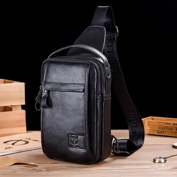 BULLCAPTAIN Men Tote Shoulder Bag Crossbody Chest Pack Genuine Leather brand High Quality Chest Messenger Shoulder Bag Handbags 
BULLCAPTAIN Men Tote Shoulder Bag Crossbody Chest Pack Genuine Leather brand High Quality Chest Messenger Shoulder Bag Handbags