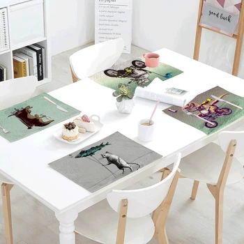 32*42cm Cute Animal Print Table Napkin Dinosaur Deer Koala Cat Pattern Western Restaurant Family Tableware Decoration Tablecloth
32*42cm Cute Animal Print Table Napkin Dinosaur Deer Koala Cat Pattern Western Restaurant Family Tableware Decoration Tablecloth