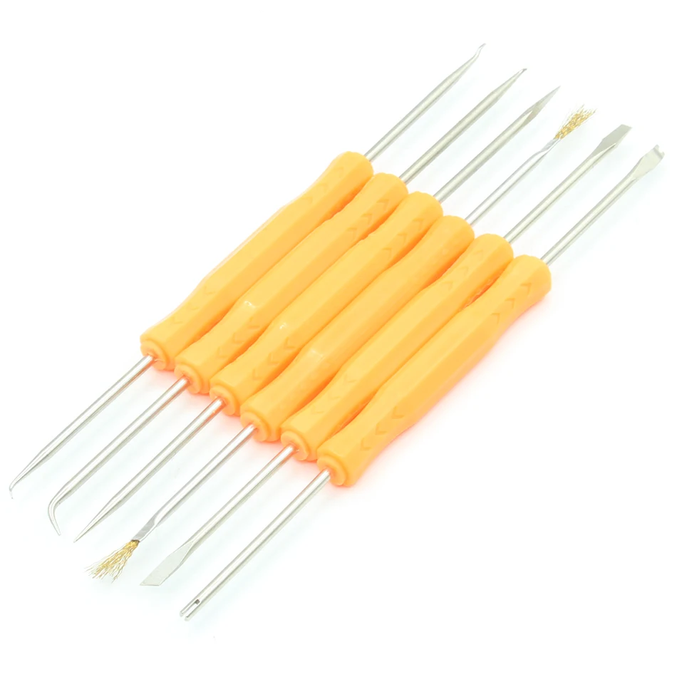6 Desoldering Aid Tool Circuit Board Soldering Welding Auxiliary Tools Assist Set Soldering Aid PCB Cleaning Kit Repair Tool
6 Desoldering Aid Tool Circuit Board Soldering Welding Auxiliary Tools Assist Set Soldering Aid PCB Cleaning Kit Repair Tool