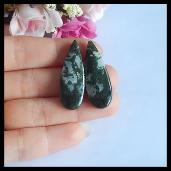 Natural Gemstone Moss Agate Fashion women earring beads,Semiprecious stone Jewelry,35x12x5mm,6.7g
Natural Gemstone Moss Agate Fashion women earring beads,Semiprecious stone Jewelry,35x12x5mm,6.7g