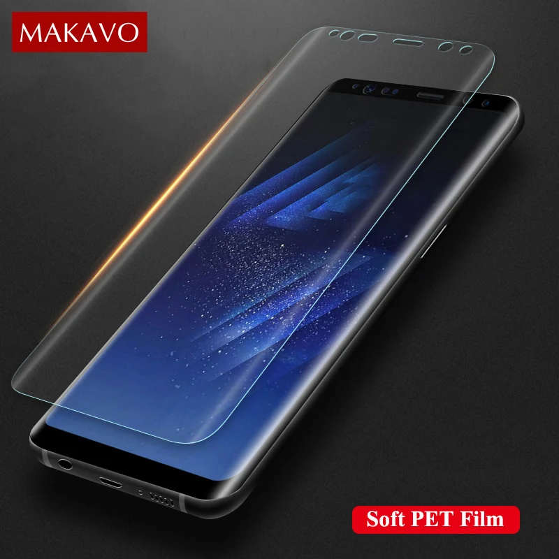 MAKAVO 3D Full Cover Screen Protector For Samsung Galaxy S8 Plus S9 S6 S7 Edge Plus Note 8 Soft PET Transparent Protective Film
MAKAVO 3D Full Cover Screen Protector For Samsung Galaxy S8 Plus S9 S6 S7 Edge Plus Note 8 Soft PET Transparent Protective Film