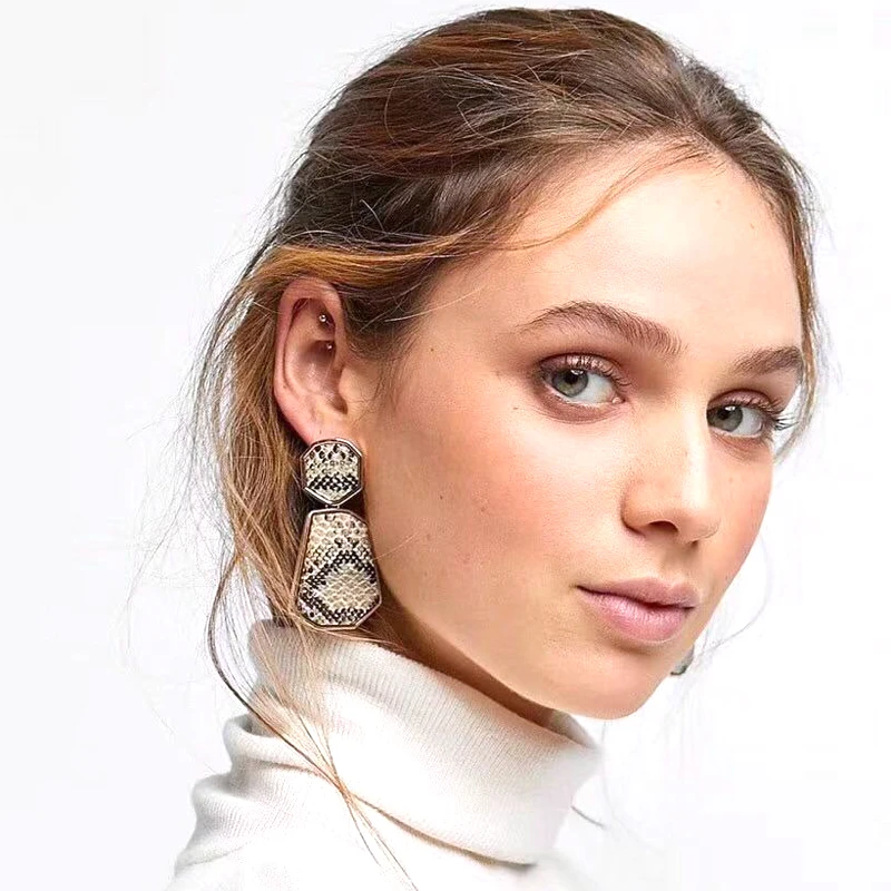 Vodeshanliwen New Snakeskin Pendant Earrings For Women ZA Fashion Bohemian Vintage Geometric Statement Earrings Accessories
Vodeshanliwen New Snakeskin Pendant Earrings For Women ZA Fashion Bohemian Vintage Geometric Statement Earrings Accessories