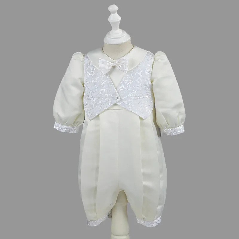 Nimble Baby Boys Christening Satin Formal Occasion Boys Romper Square Collar Lantern Sleeve Ivory Kids 0-12M
Nimble Baby Boys Christening Satin Formal Occasion Boys Romper Square Collar Lantern Sleeve Ivory Kids 0-12M