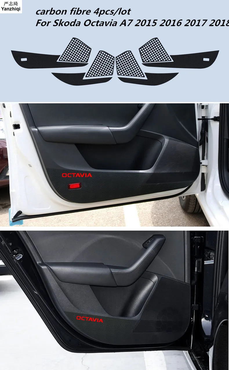 carbon fibre 4pcs/lot Door Protector Pad Door Plank Anti Kick Pad Mat Cover Sticker For Skoda Octavia A7 2015 2016 2017 2018
carbon fibre 4pcs/lot Door Protector Pad Door Plank Anti Kick Pad Mat Cover Sticker For Skoda Octavia A7 2015 2016 2017 2018