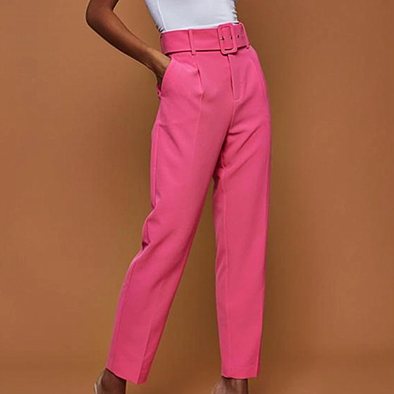 2019 Autumn Women Pants High Waist Straight trousers with waistband Casual Lady Pants Fashion Female Trousers streetwear S-2XL
2019 Autumn Women Pants High Waist Straight trousers with waistband Casual Lady Pants Fashion Female Trousers streetwear S-2XL