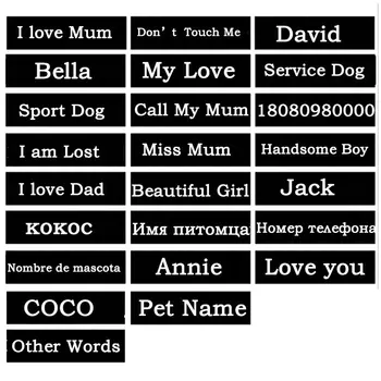 2ps Personalized Customized Dog K9 Harness Label Sticker Custom Tag DIY Logo Pet Harness Collar Vest Dog's Name Labe Pet Supply
2ps Personalized Customized Dog K9 Harness Label Sticker Custom Tag DIY Logo Pet Harness Collar Vest Dog's Name Labe Pet Supply