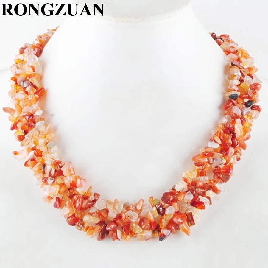 RONGZUAN Weave Chokers Necklace Natural Agates Stone Irregular Shape Freeform Chips Beads 4-8mm Women Jewelry 17.5 inches TH197
RONGZUAN Weave Chokers Necklace Natural Agates Stone Irregular Shape Freeform Chips Beads 4-8mm Women Jewelry 17.5 inches TH197
