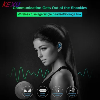 KEXU Wireless Bluetooth Earphones,TWS Mini Earbuds Stereo HiFi Sport Headset with Charging Box for IOS Android phone
KEXU Wireless Bluetooth Earphones,TWS Mini Earbuds Stereo HiFi Sport Headset with Charging Box for IOS Android phone