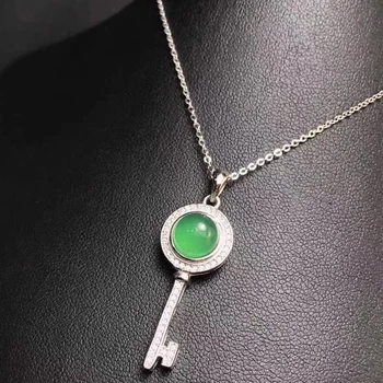 gemstone jewelry factory wholesale SGARIT brand white gold 925 sterling silver natural green chalcedony key pendant necklace
gemstone jewelry factory wholesale SGARIT brand white gold 925 sterling silver natural green chalcedony key pendant necklace