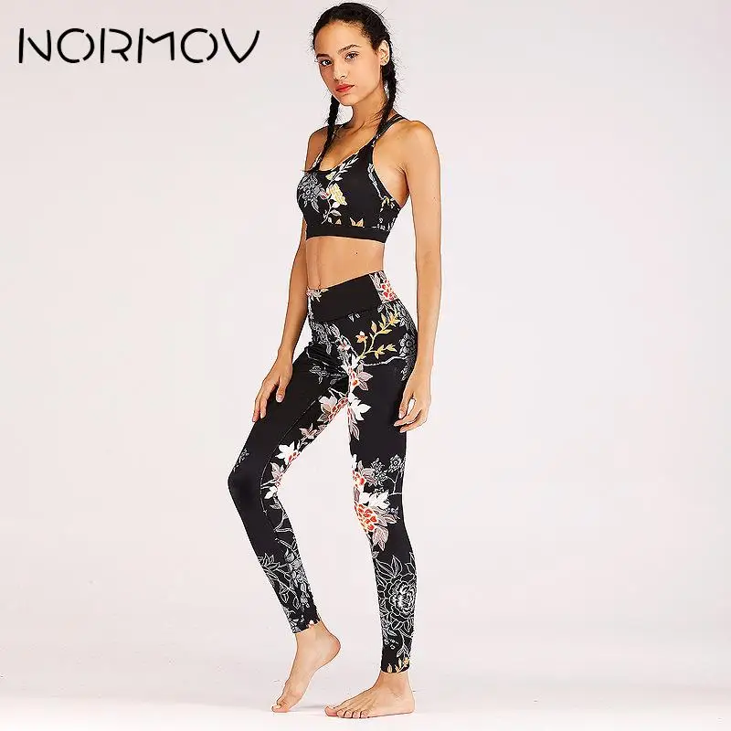 NORMOV Yoga Set Sport Bra High Waist Yoga Pants Flower Printing Women's Sports Set Casual Yoga Suit Leggins T-shirt
NORMOV Yoga Set Sport Bra High Waist Yoga Pants Flower Printing Women's Sports Set Casual Yoga Suit Leggins T-shirt