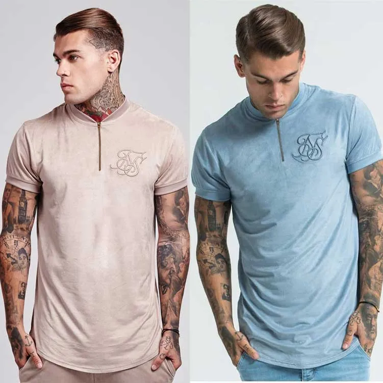 summer Cotton silk siksilk T shirt Velvet cloth T-shirts Short Sleeves Hip Hop T-shirt shirts Tops Men Longline tees With
summer Cotton silk siksilk T shirt Velvet cloth T-shirts Short Sleeves Hip Hop T-shirt shirts Tops Men Longline tees With
