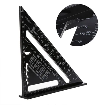 7 Inch Metric Aluminum Alloy Triangle Ruler Speed Square Roofing Angle Protractor for DIY Artists Woodworking Measuring tools
7 Inch Metric Aluminum Alloy Triangle Ruler Speed Square Roofing Angle Protractor for DIY Artists Woodworking Measuring tools