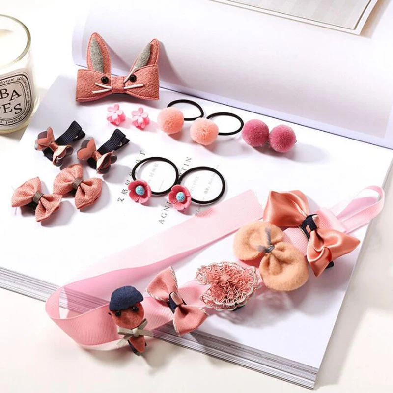 Girls Fashion 18pcs/set Hair Wears Cute Hair Bands Hair Pins Ribbon Barrette Hair Accessories For Girls Gifts Natal Ornaments
Girls Fashion 18pcs/set Hair Wears Cute Hair Bands Hair Pins Ribbon Barrette Hair Accessories For Girls Gifts Natal Ornaments
