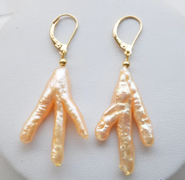 free shipping 12224 PINK BAROQUE chicken toe round freshwater PEARL dangle earring
free shipping 12224 PINK BAROQUE chicken toe round freshwater PEARL dangle earring