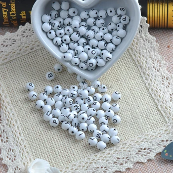 Mixed white Acrylic letter/alphabet sphere Pony Beads For Jewelry Making 8X8mm 200 YKL0147
Mixed white Acrylic letter/alphabet sphere Pony Beads For Jewelry Making 8X8mm 200 YKL0147