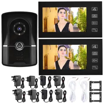 doorbell camera 7inch LCD Door Video Phone Wired Intercom Doorbell Kit Home Entry System 1V2 806FG12 smart doorbell
doorbell camera 7inch LCD Door Video Phone Wired Intercom Doorbell Kit Home Entry System 1V2 806FG12 smart doorbell