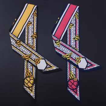 2018 New Design Geometric Bee Animal Silk Scarf Women Brand Scarf Handle Bag Ribbons Fashion Head Small Long Scarves
2018 New Design Geometric Bee Animal Silk Scarf Women Brand Scarf Handle Bag Ribbons Fashion Head Small Long Scarves
