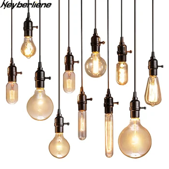 Nordic Edison Bulbs E27/220V Pendant Lights Lamp Holder Vintage Adjustable Luminaire Industrial Lighting For Loft Living Room
Nordic Edison Bulbs E27/220V Pendant Lights Lamp Holder Vintage Adjustable Luminaire Industrial Lighting For Loft Living Room