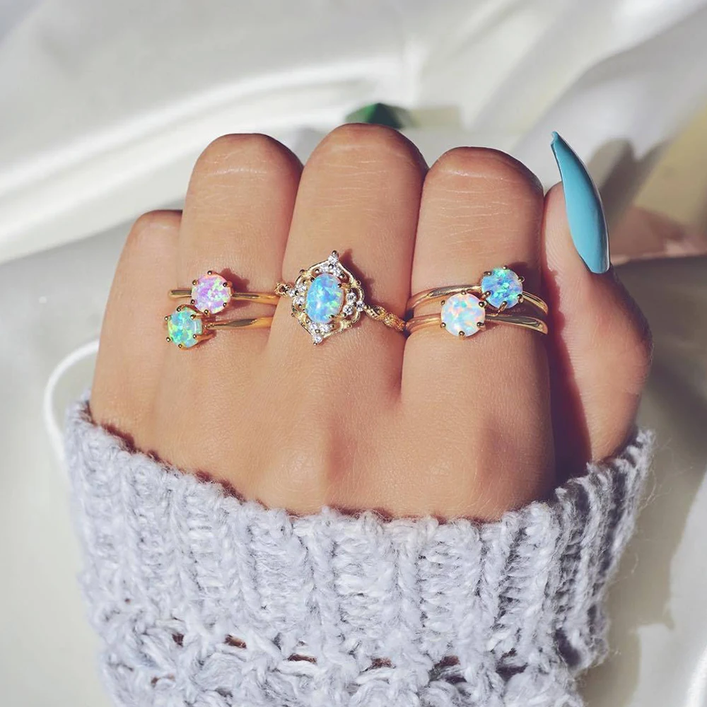 5 Pcs/set Fashion Crystal Geometric Colorful Gems Gold Ring Set Women Joint Ring Party Wedding Jewelry Accessories
5 Pcs/set Fashion Crystal Geometric Colorful Gems Gold Ring Set Women Joint Ring Party Wedding Jewelry Accessories