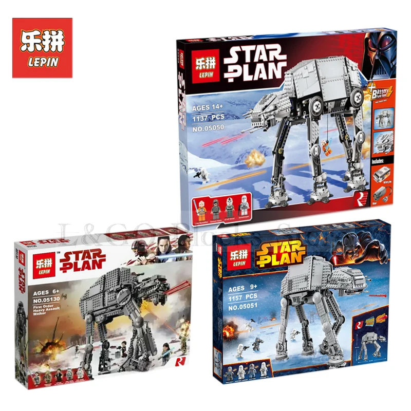 New Lepin Star Wars Set AT-AT Robot 05050 05051 05130 Compatible Legoing 10178 75054 75189 Model Building Kits Blocks Bricks Toy
New Lepin Star Wars Set AT-AT Robot 05050 05051 05130 Compatible Legoing 10178 75054 75189 Model Building Kits Blocks Bricks Toy