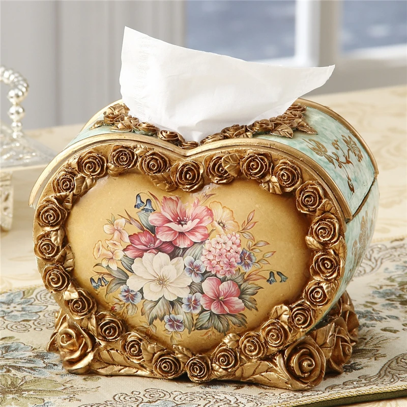 European luxury living room with creative heart-shaped paper carton napkin carton, retro home decorations
European luxury living room with creative heart-shaped paper carton napkin carton, retro home decorations