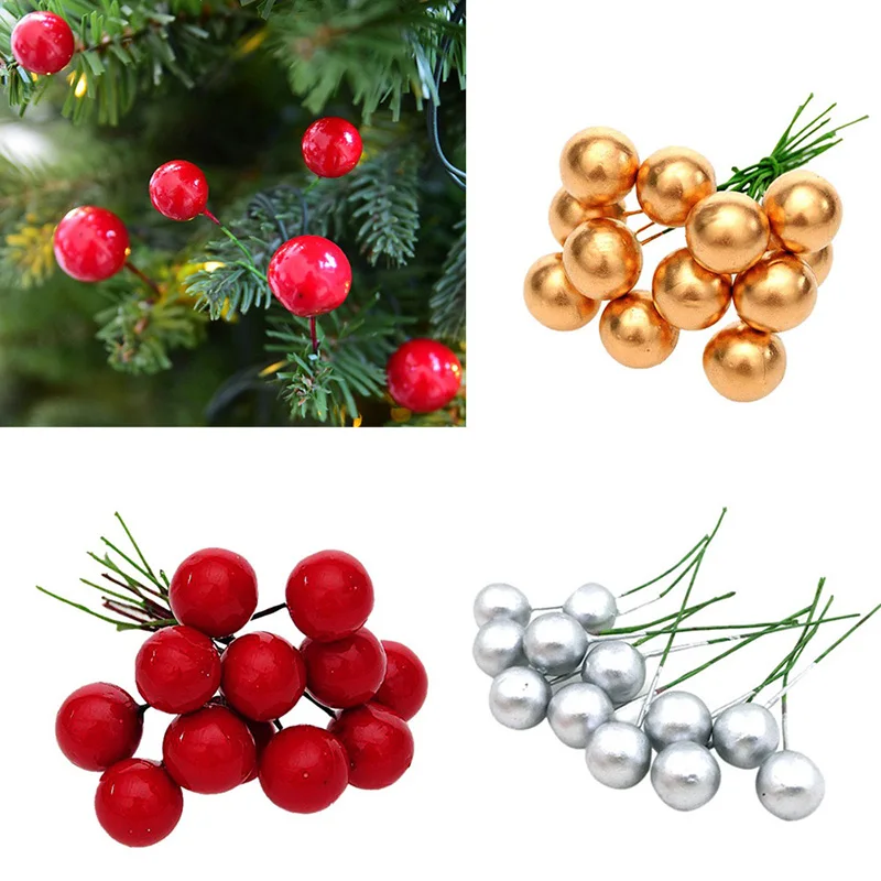 50Pcs Christmas Tree Decoration Mini Artificial Fruit Stamens Cherry Christmas Plastic Pearl Berries Xmas Decorations For Home
50Pcs Christmas Tree Decoration Mini Artificial Fruit Stamens Cherry Christmas Plastic Pearl Berries Xmas Decorations For Home