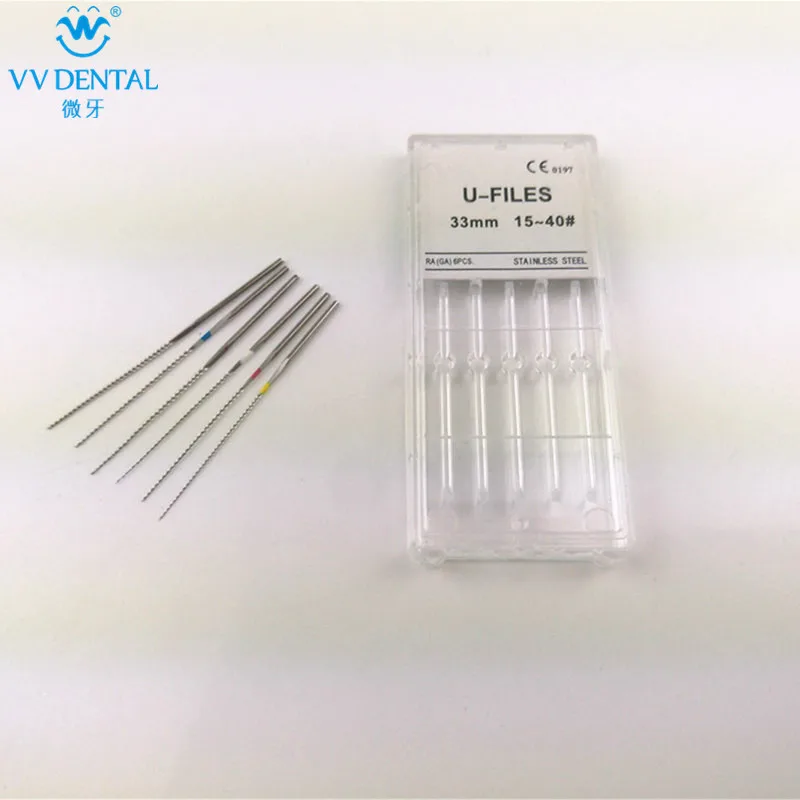 Dental endo endodontic U-FILE root canal file 15# 20# 25# 30# 35# 40# for choose for root canal washing
Dental endo endodontic U-FILE root canal file 15# 20# 25# 30# 35# 40# for choose for root canal washing