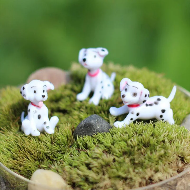 Миниатюрное украшение для пятнистой собаки мини сказочный сад статуя животного