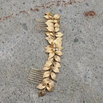 Jonnafe Gold leaf Birdal Long Hair Comb Rhinestone Wedding Hair Vine Accessories Rose Gold Women Headband Hair Jewelry
Jonnafe Gold leaf Birdal Long Hair Comb Rhinestone Wedding Hair Vine Accessories Rose Gold Women Headband Hair Jewelry