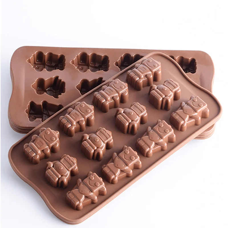 Robot shape High quality Environmental Protection silicone chocolate mold flip candy cake baking mold crystal glue Creative
Robot shape High quality Environmental Protection silicone chocolate mold flip candy cake baking mold crystal glue Creative