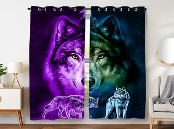 HommomH Curtains (2 Panel) Grommet Top Darkening Blackout Room Wolf Purple Blue
HommomH Curtains (2 Panel) Grommet Top Darkening Blackout Room Wolf Purple Blue