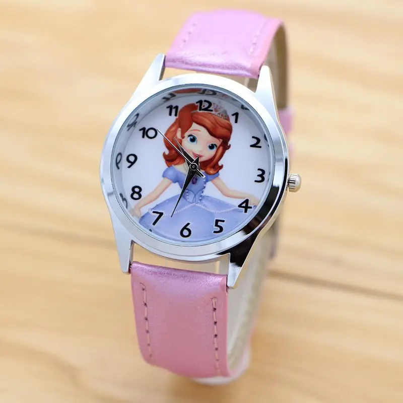 women children pretty sofia princess Girl cartoon lovely watch Best fashion casual simple quartz round leather watches
women children pretty sofia princess Girl cartoon lovely watch Best fashion casual simple quartz round leather watches