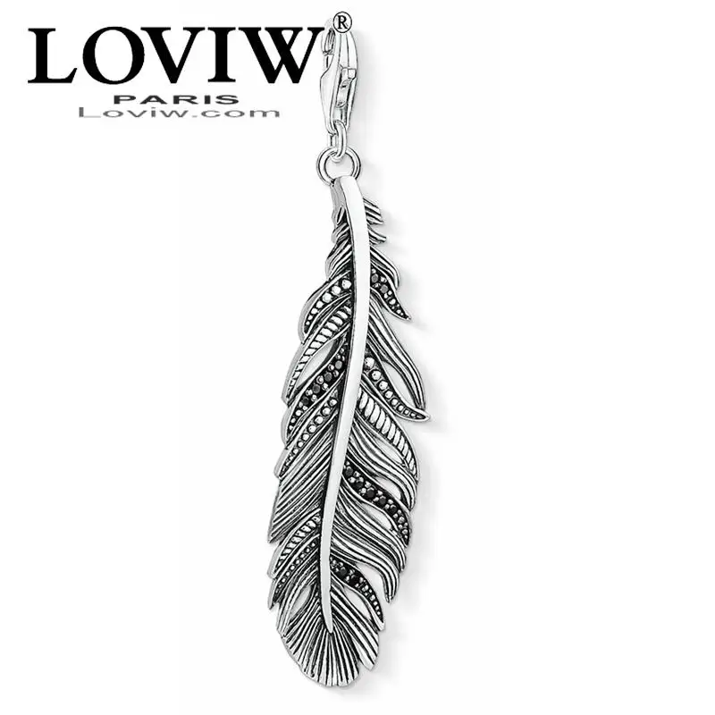 Feather Blackened Charm thomas sabor Trendy Gift 925 Sterling Silver Fit Bracelet,Europe Style Club Good Jewelry For Women Men
Feather Blackened Charm thomas sabor Trendy Gift 925 Sterling Silver Fit Bracelet,Europe Style Club Good Jewelry For Women Men