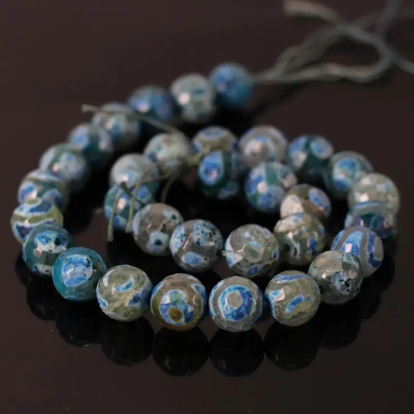 2Strand/lot of 12mm Tibetan Agates Dzi Dyed Blue Faceted Round Beads Wholesale,Tibetan Onxy Dzi Natural Stone Round Loose Beads
2Strand/lot of 12mm Tibetan Agates Dzi Dyed Blue Faceted Round Beads Wholesale,Tibetan Onxy Dzi Natural Stone Round Loose Beads